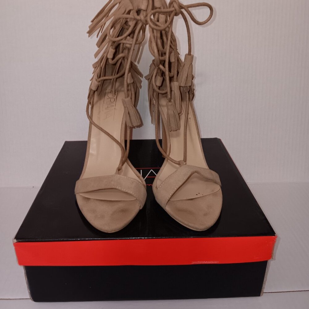 ADRIANA NEW YORK HILDA FRINGES/TASSELS HEELS - Picture 15 of 15